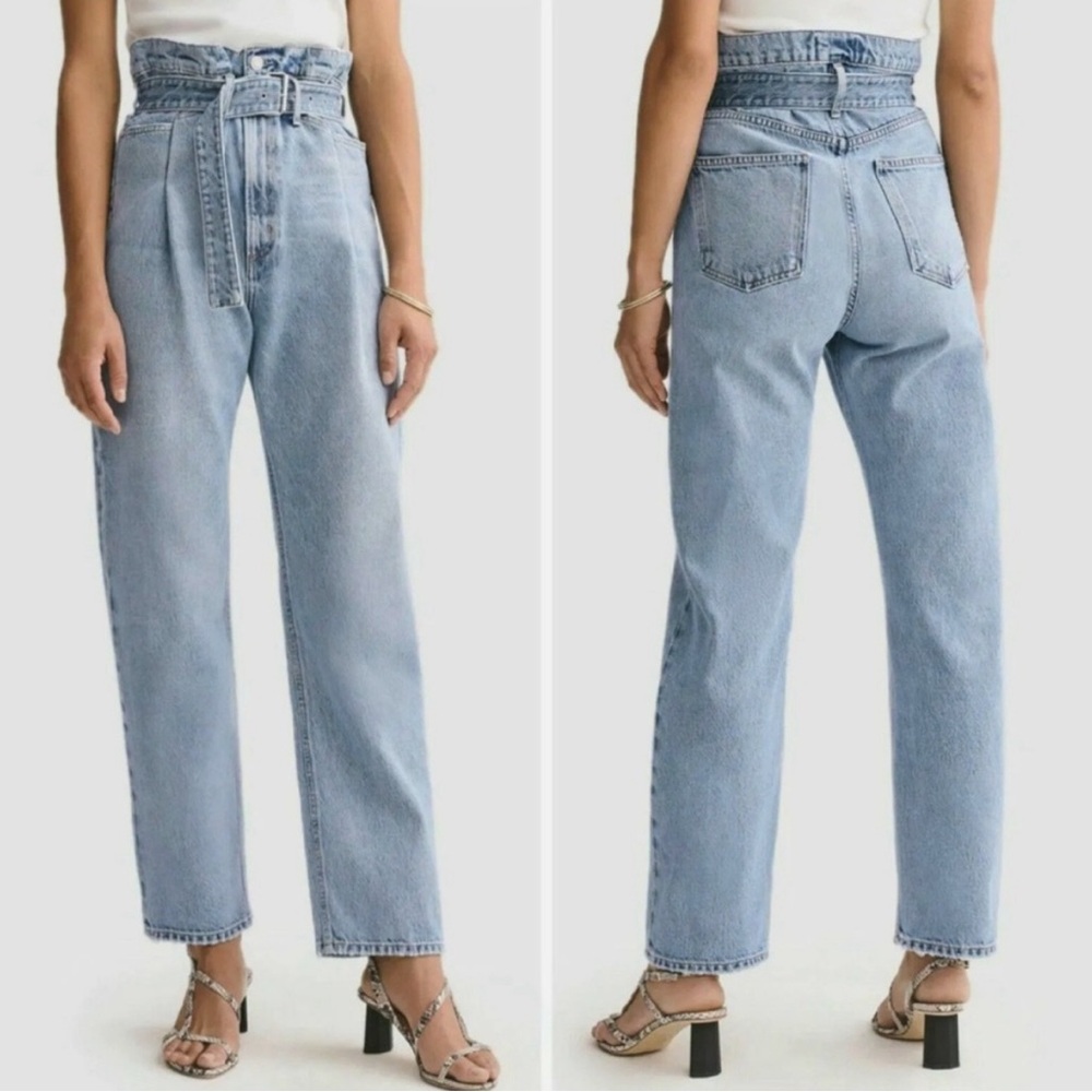 NWOT AGOLDE 90's Reworked High Waist Jeans Relaxed Fit Wash Denim Women's Sz 31